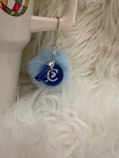 Tumbler Charm Blue with Silver Flakes