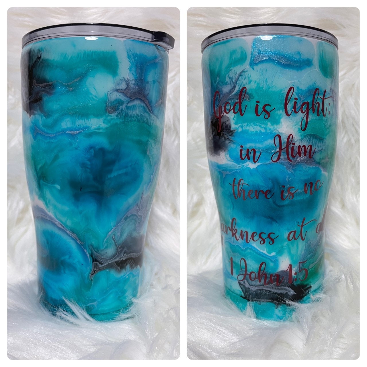 Alcohol Ink Tumbler Custom