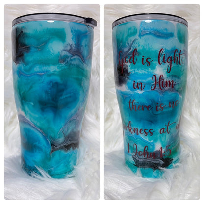 Alcohol Ink Tumbler Custom