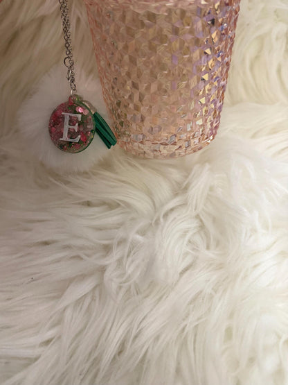 Tumbler Charm Pink and Green
