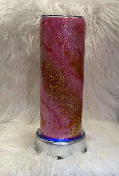 Pink Marble Tumbler