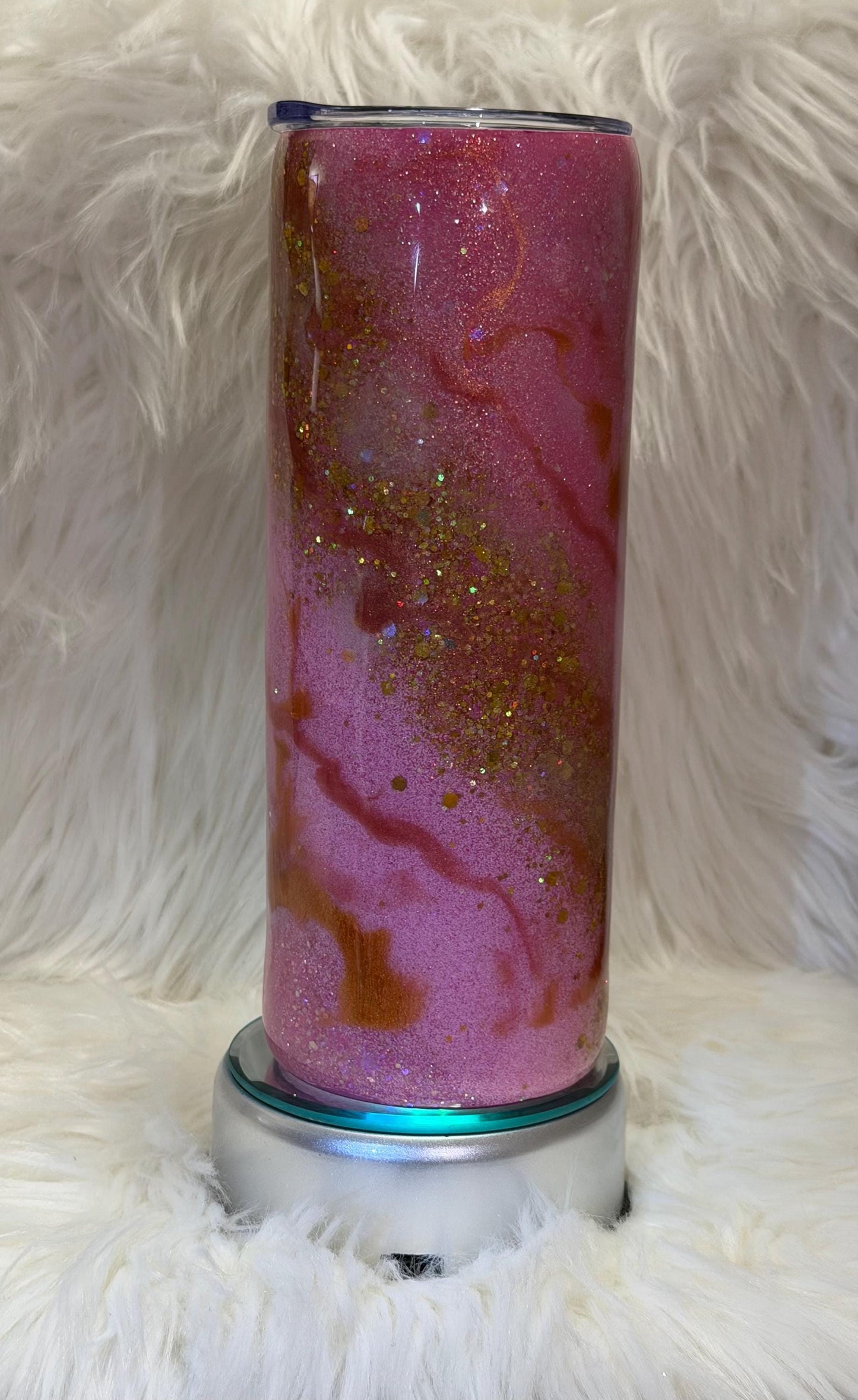 Pink Marble Tumbler