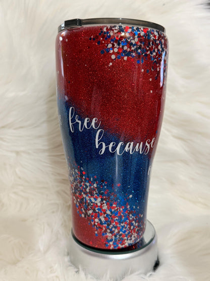 Red, White, and Blue Tumbler