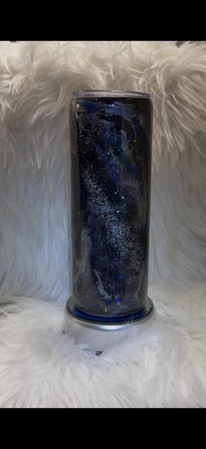 Black Marble Tumbler