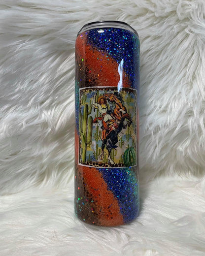 Swirl Skinny Tumbler Custom