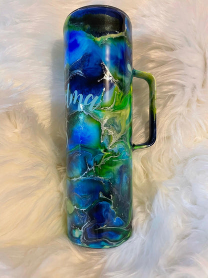 Alcohol Ink Tumbler Custom