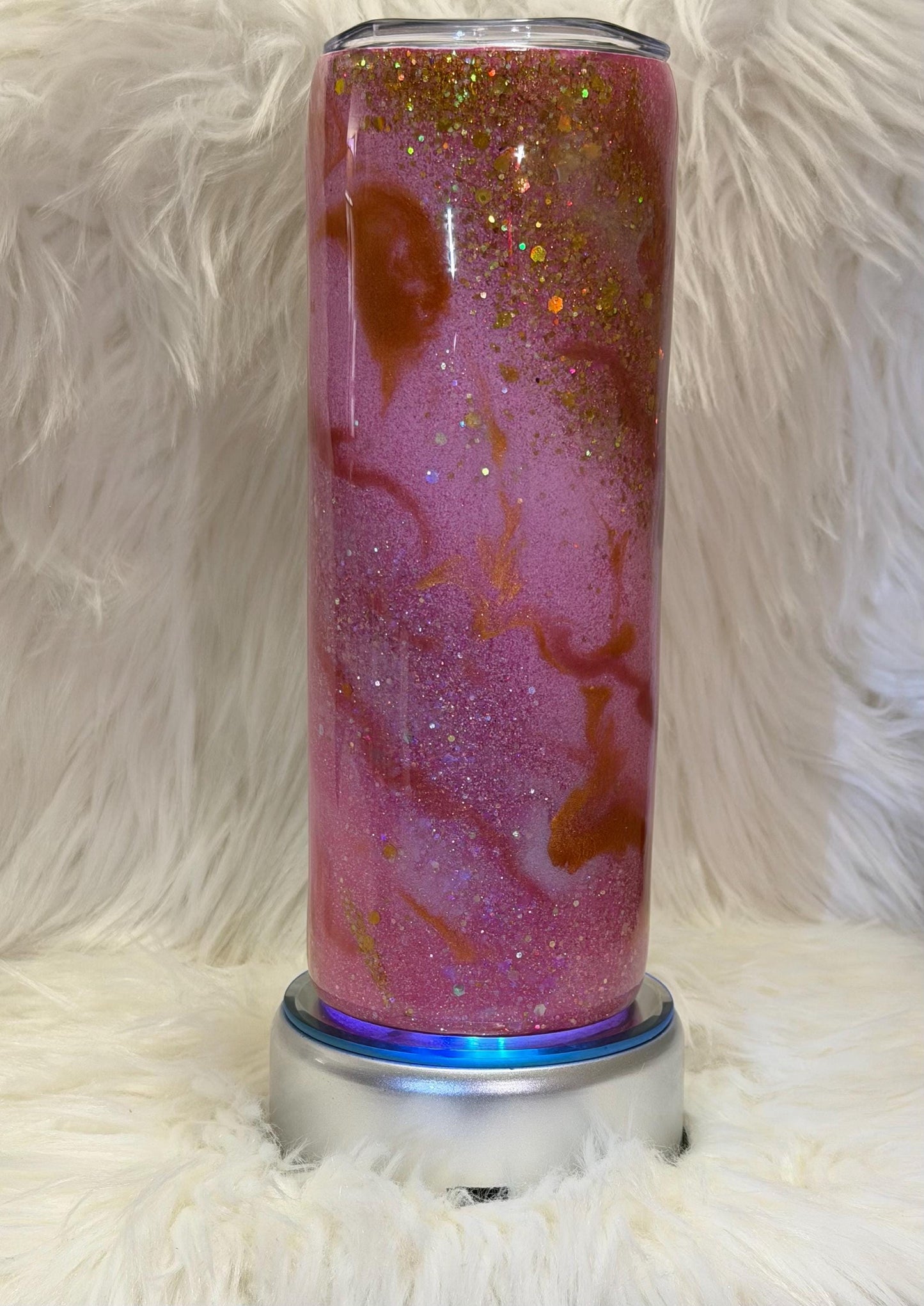 Pink Marble Tumbler