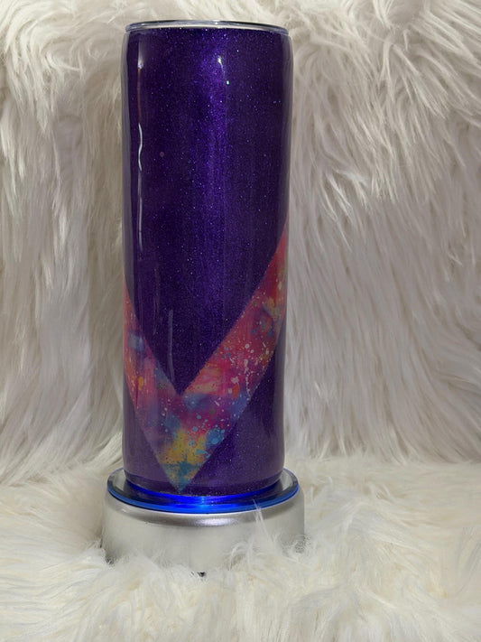 Tie-dye Purple Tumbler