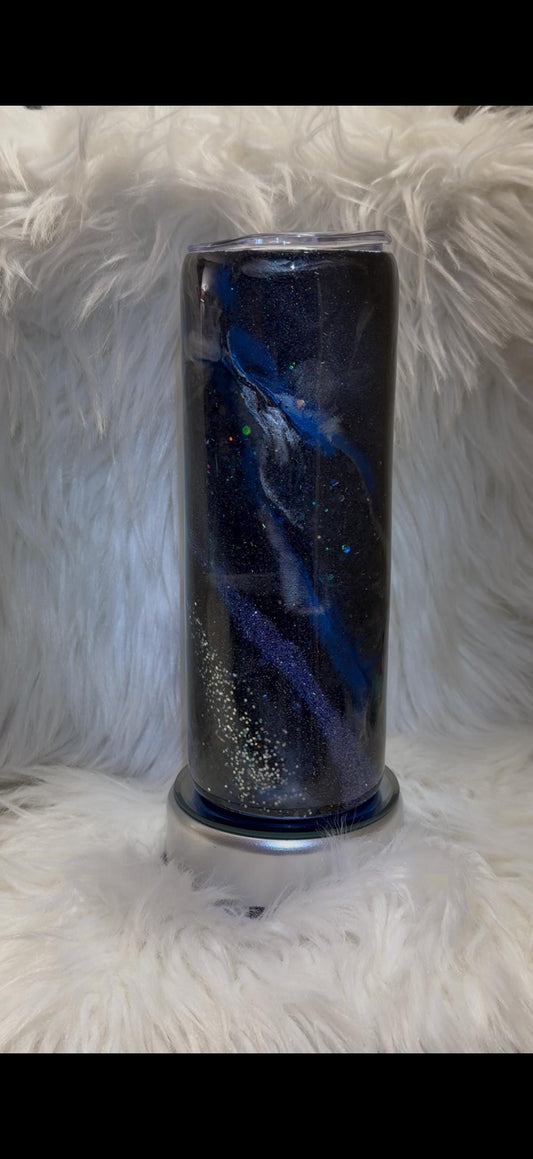 Black Marble Tumbler