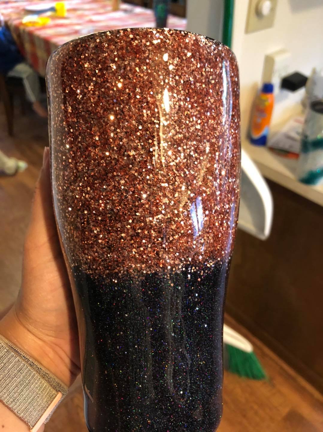 Ombre Modern Curve Tumbler Custom