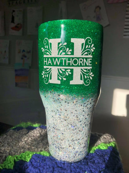Ombre Modern Curve Tumbler Custom