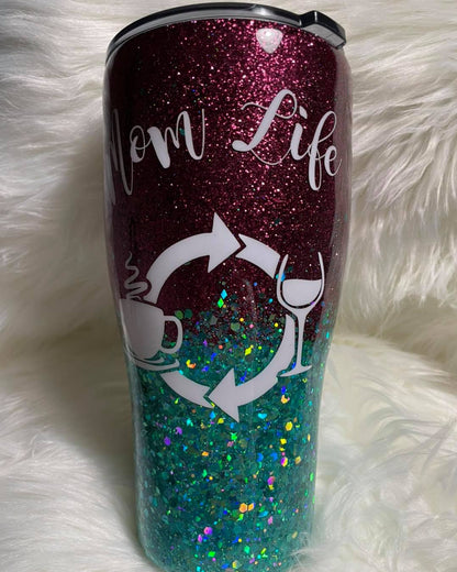 Ombre Modern Curve Tumbler Custom