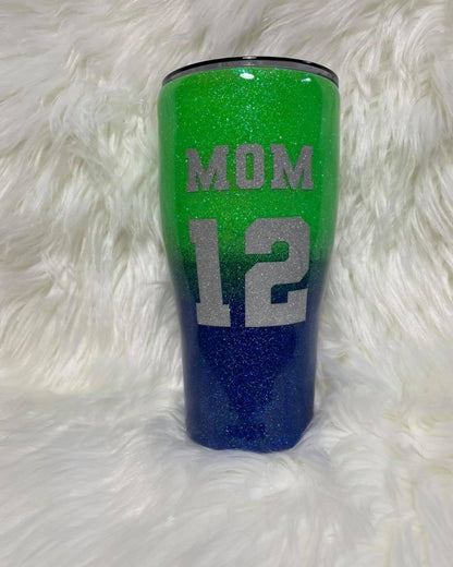 Ombre Modern Curve Tumbler Custom